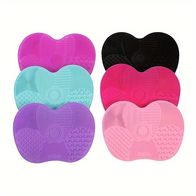 Beauty Makeup Products - Silikon Elma Şeklinde Makyaj Fırçası Temizleme