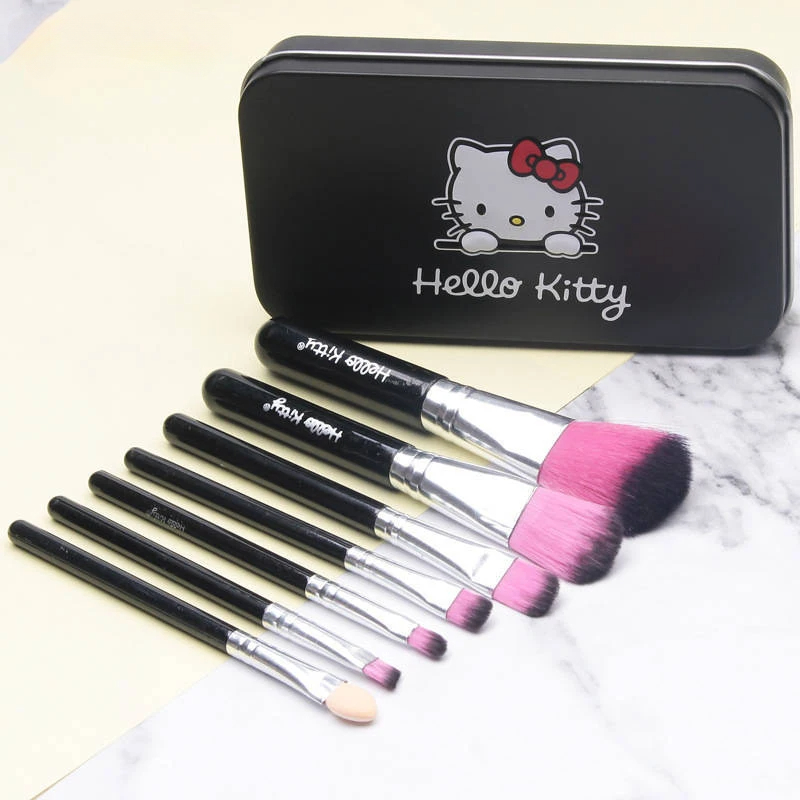 Beauty Makeup Eyeshadow - Sevimli Hello Kitty Makyaj Fırça Seti