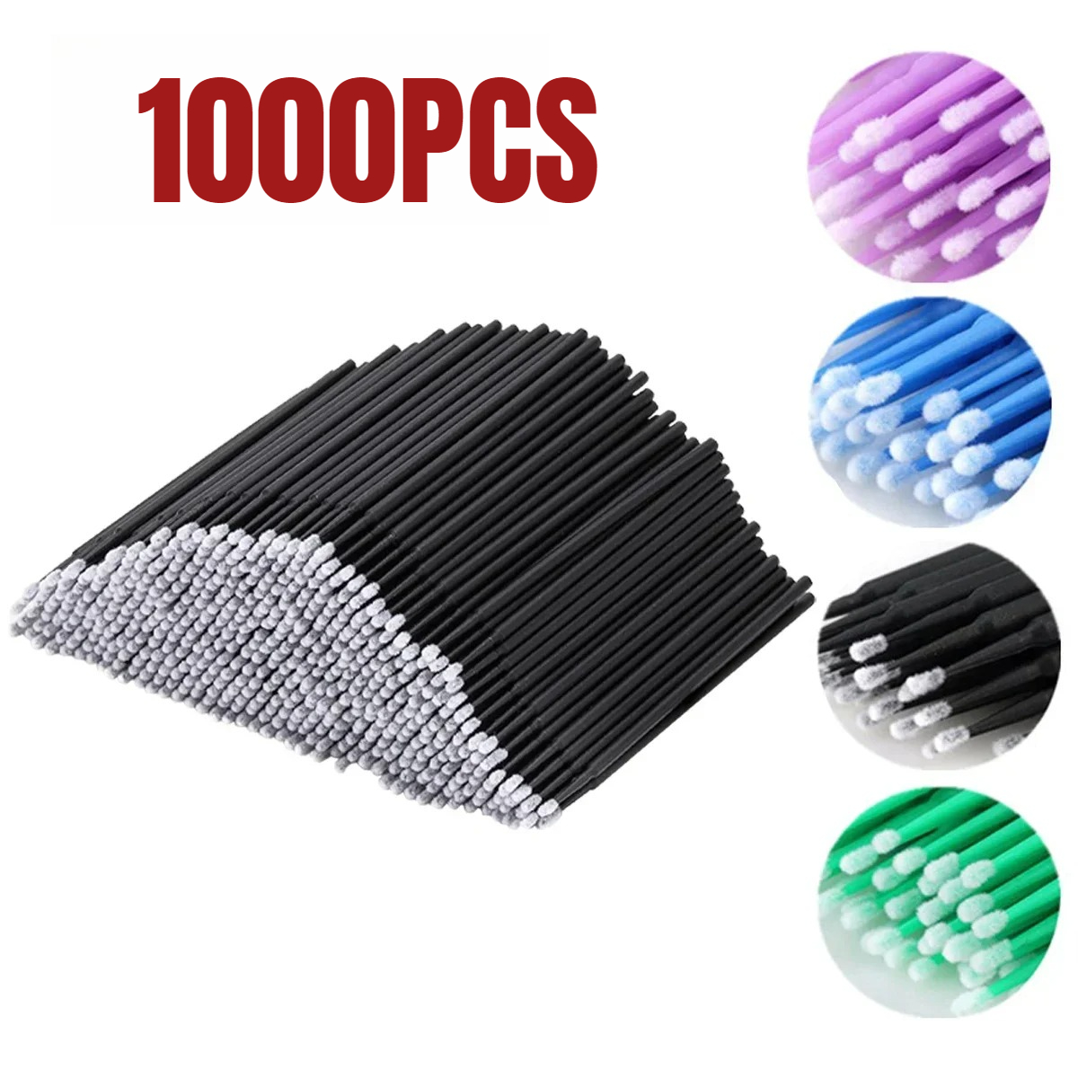 Beauty Makeup Products - 1000/500 adet kirpik temizleme fırçası son