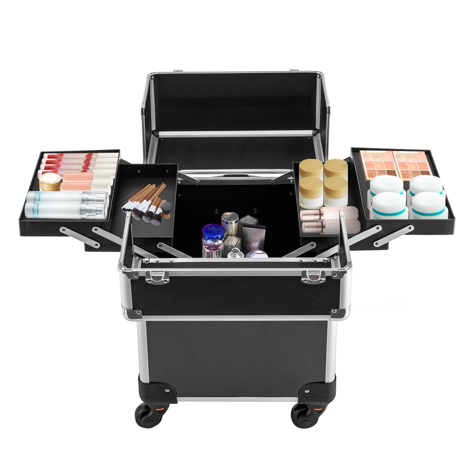 Beauty Makeup Trolley - Büyük Boy Makyaj Çantası, Organize Kozmetik
