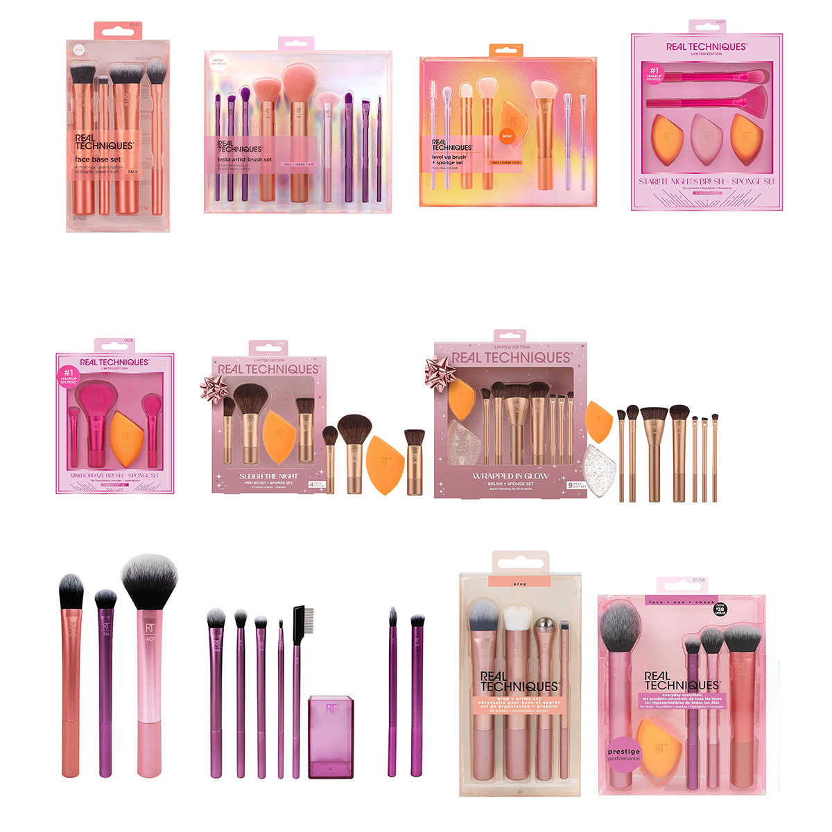 Beauty Makeup Eyeshadow - Komple Makyaj Fırça Seti 1997 Pudra
