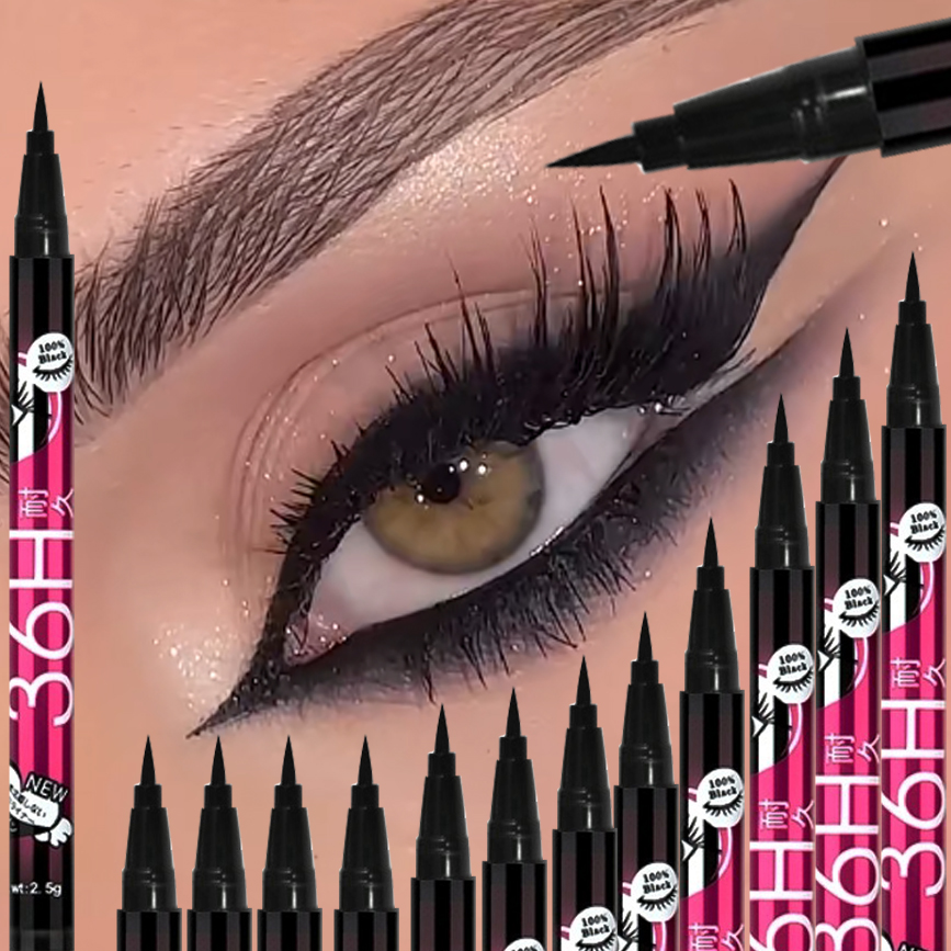 Beauty Linasi Makeup - 1/5/12 adet siyah sıvı Eyeliner seti