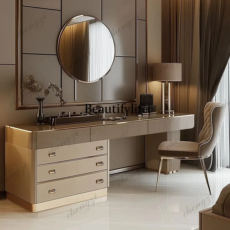 Beauty Makeup Vanity Set - E182 Tam Set Ahşap Makyaj Masası
