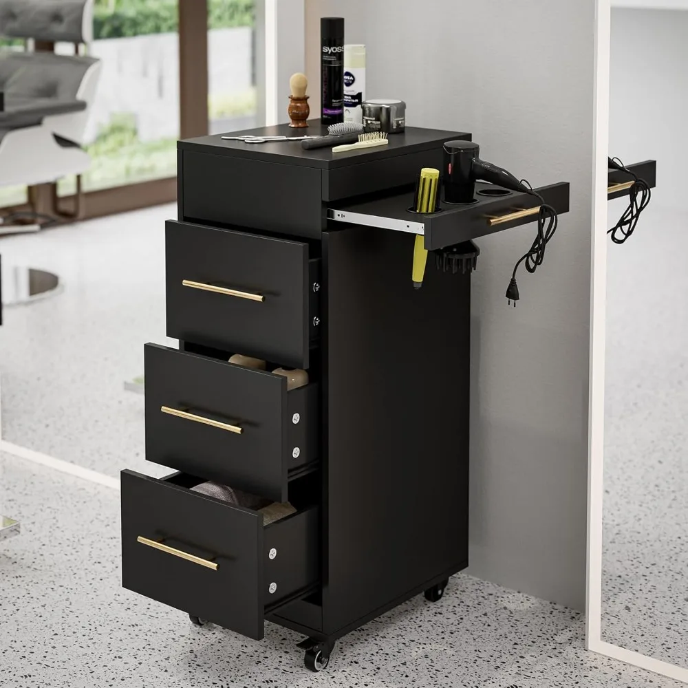 Beauty Makeup Trolley - Kuaför arabası, 3 saç kurutma makinesi