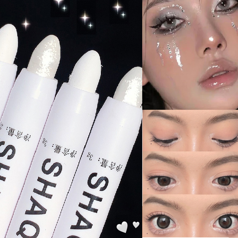 Beauty Linasi Makeup - Sedefli Mat Beyaz Göz Farı Eyeliner