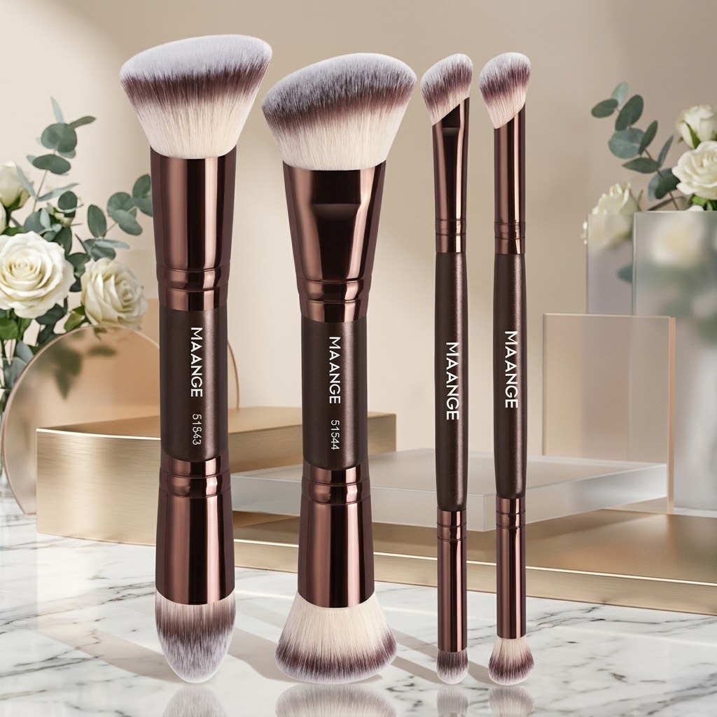 Beauty Makeup Eyeshadow - 4 adet profesyonel makyaj fırçası seti
