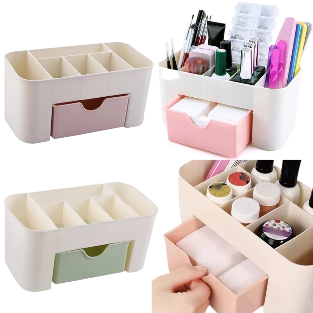 Beauty Makeup Products - Tırnak Sanat Organizatör Masaüstü Çekmece Kozmetik