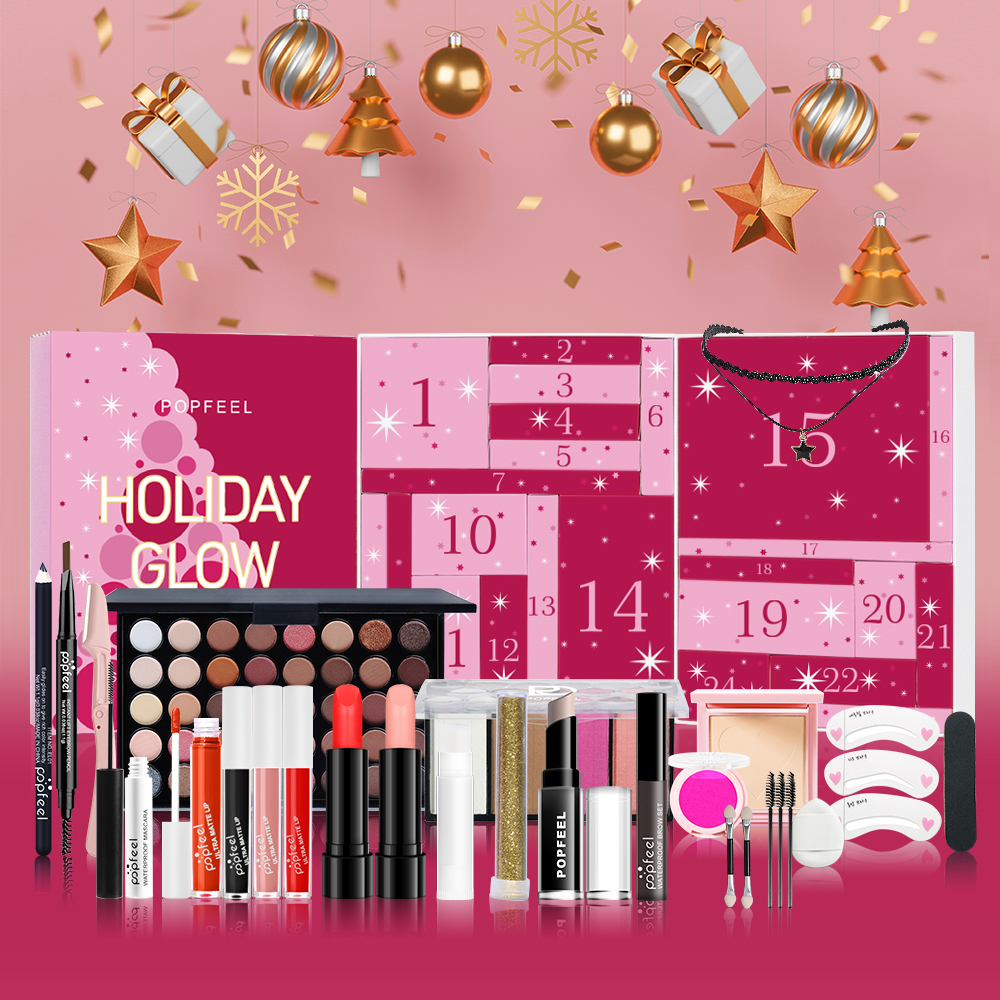 Beauty Makeup Advent Calendar - POPFEEL 24 Günlük Tatil Işıltısı Advent