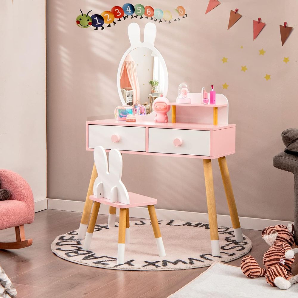 EY Çocuk Makyaj Masası, Tavşan - Beauty Makeup Vanity Set incelemesi ve fiyatı