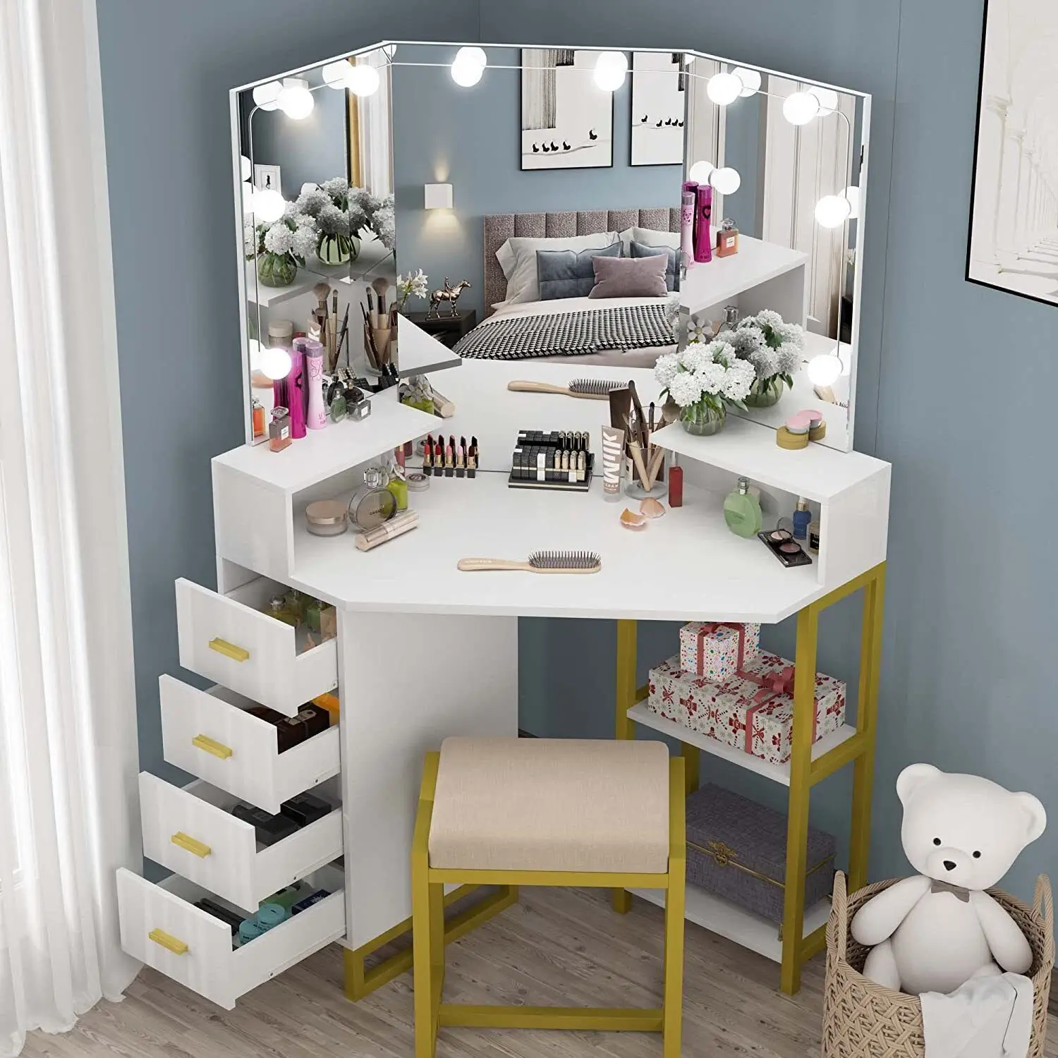 LED Işıklı Aynalı Güzellik Mak - Beauty Makeup Vanity Set incelemesi ve fiyatı