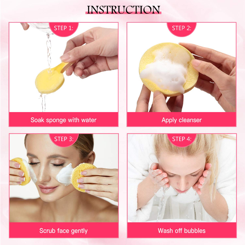 12 adet Sıkıştırılmış Yüz Süng - Kiss Beauty Makeup Remover incelemesi ve fiyatı