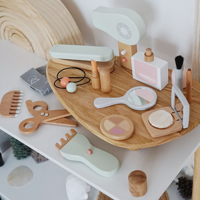 Yeni Çocuk Ahşap Simülasyon Ma - Beauty Makeup Gift Sets incelemesi ve fiyatı