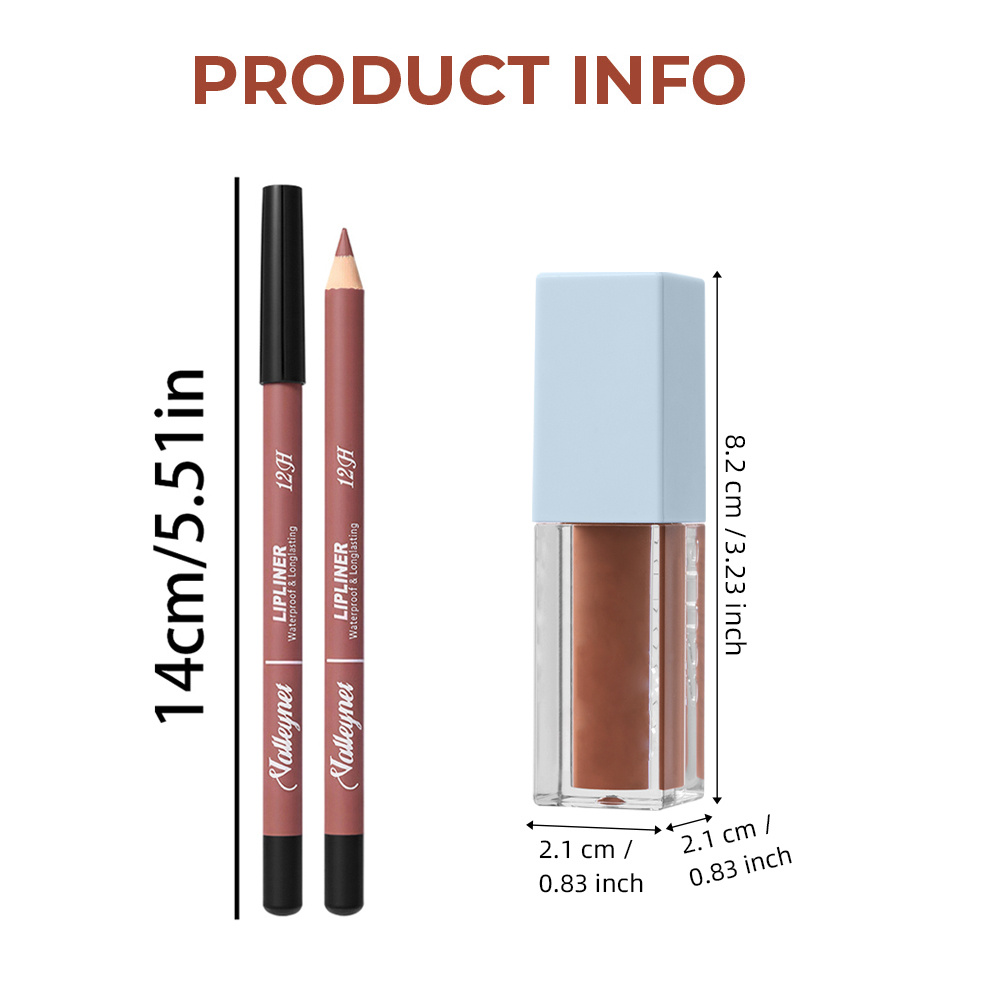 2 Adet/takım Dudak Kalemi + Du - Beauty Linasi Makeup incelemesi ve fiyatı