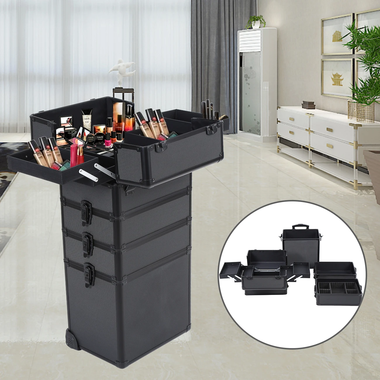 -4 In 1 Arabası Makyaj Çantası - Beauty Makeup Trolley incelemesi ve fiyatı