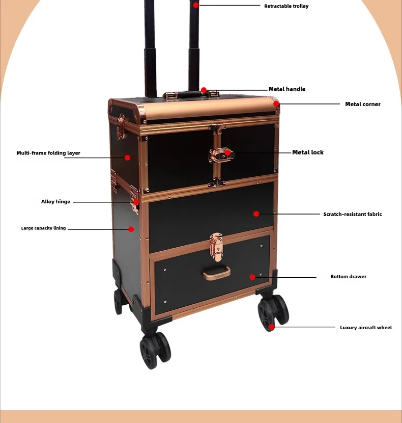 Toptan Büyük Kapasiteli Makyaj - Beauty Makeup Trolley incelemesi ve fiyatı