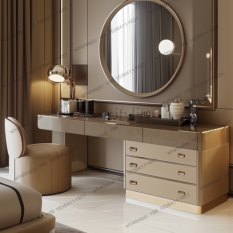Tam Set Ahşap Makyaj Masası İs - Beauty Makeup Vanity Set incelemesi ve fiyatı